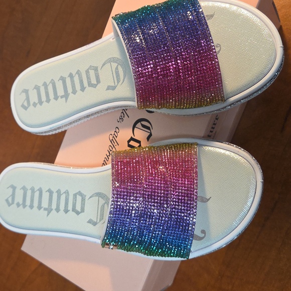 Juicy Couture Shoes - Juicy Couture Glitter Gradient Slides